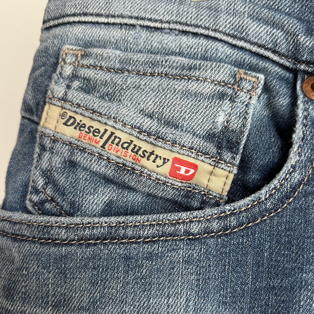 DIESEL Vintage Y2K Getlegg 8880J Wash Distressed Stretch Slim Skinny Jeans Sz 27 - Picture 7 of 14